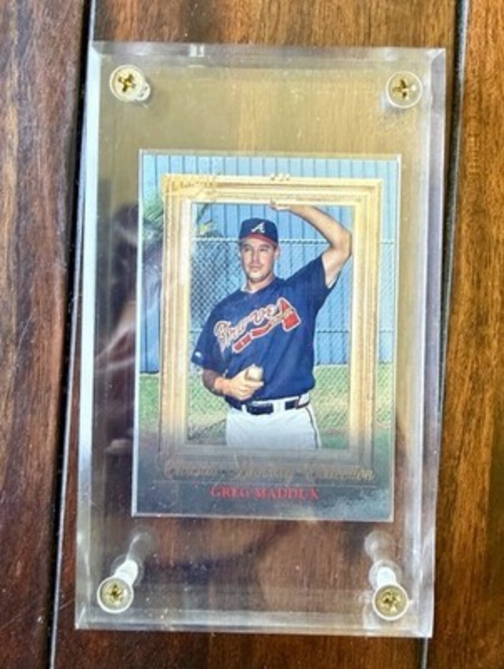 1996 Pinnacle Christie Brinkley Collection #1 Greg Maddux Atlanta Braves HOF